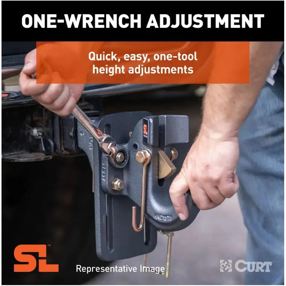 2 ADJUSTABLE SHANK PINTLE